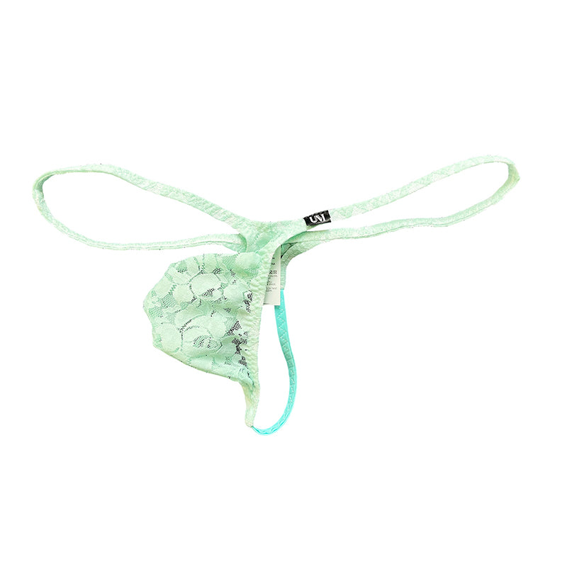 Men's Low-Rise Floral Lace Thong