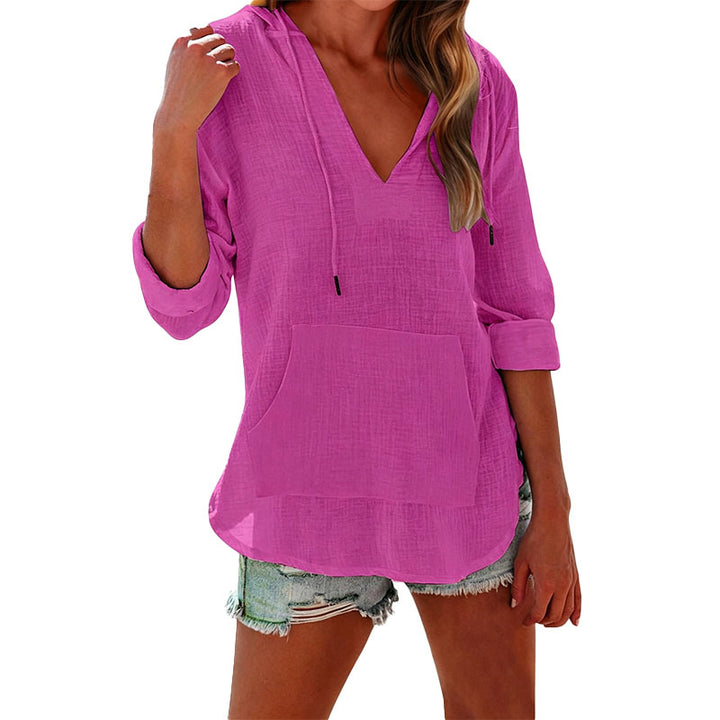 Relaxed Hooded Pullover Top