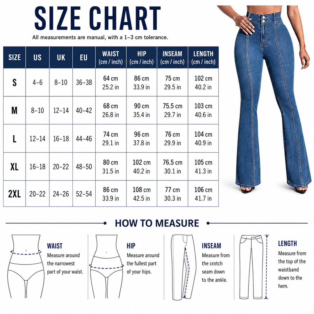 High Waist Flare Jeans