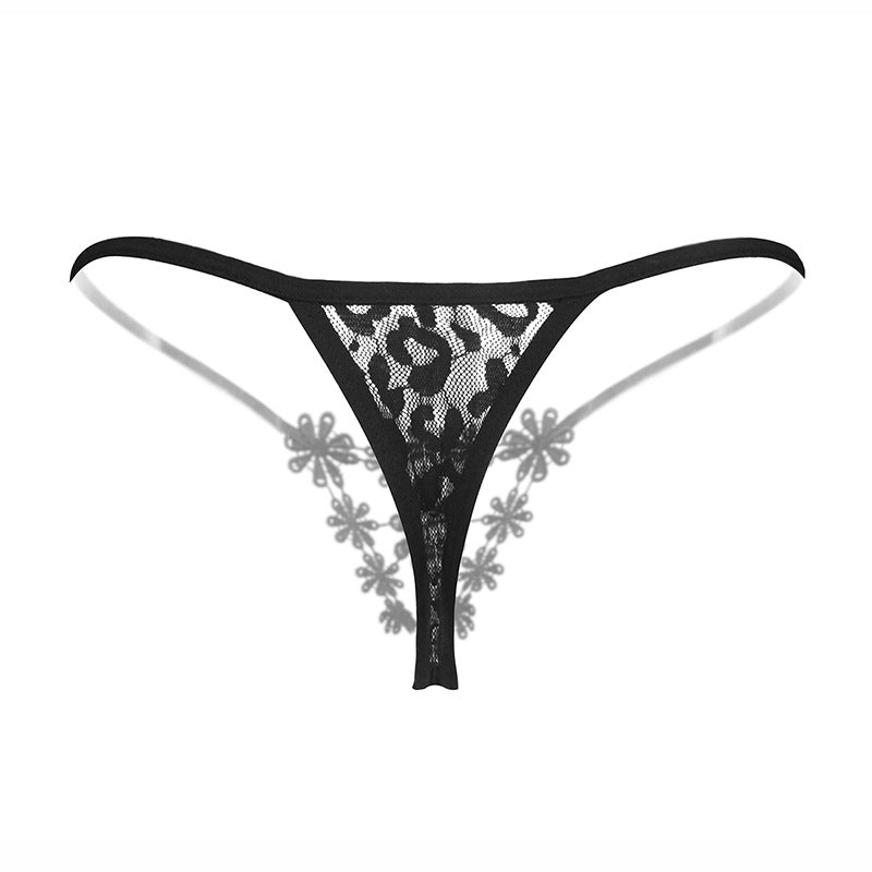 Floral Embroidered Thongs