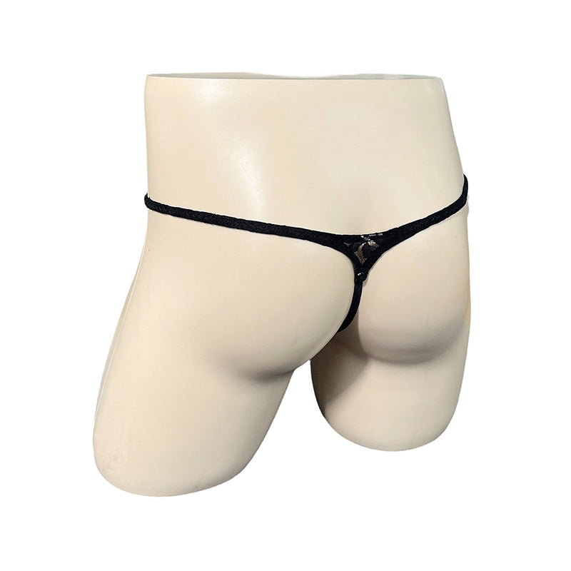 Men's Low-Rise Floral Lace Thong