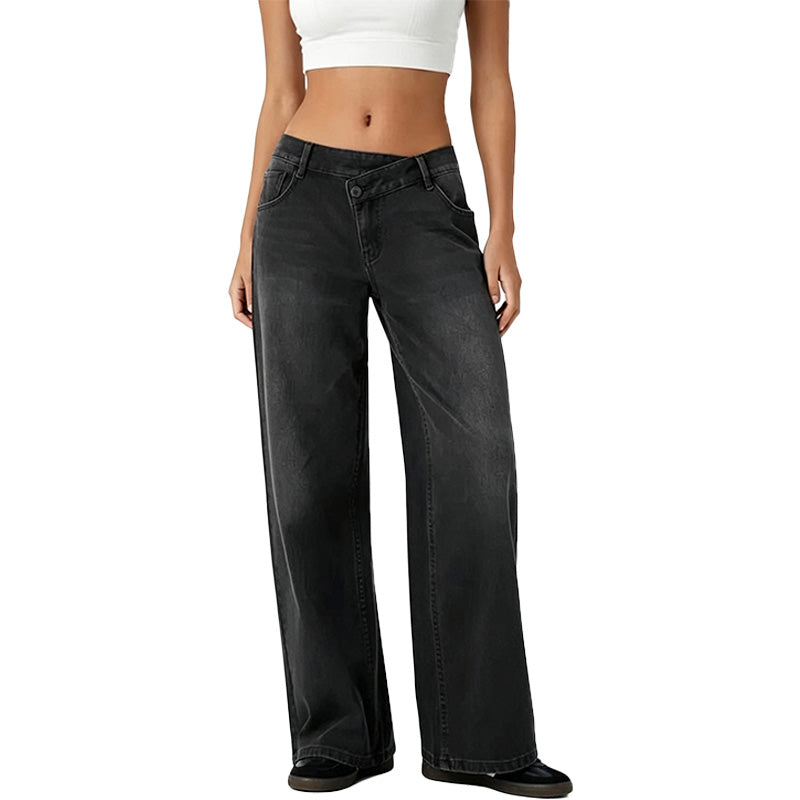 Everyday Straight Wide Leg Jeans