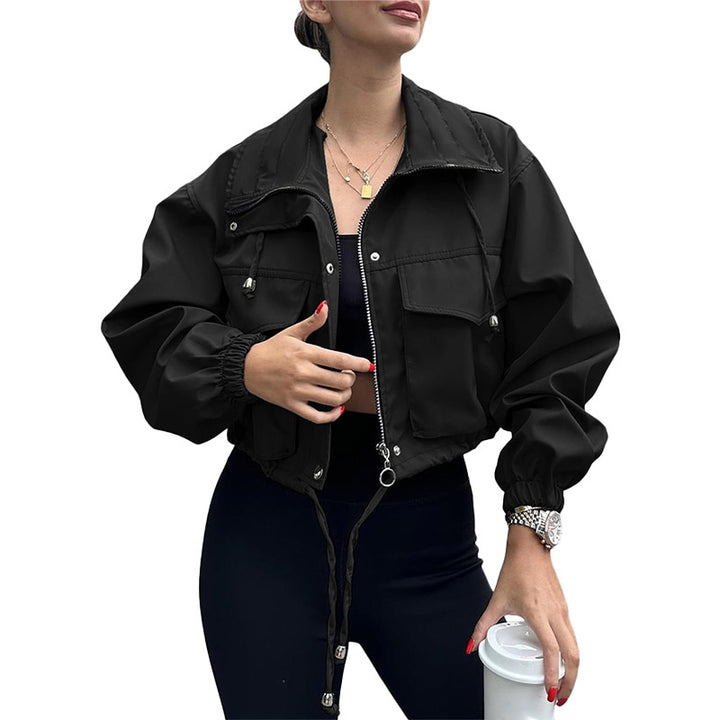 Utility Cropped Zip Jacket