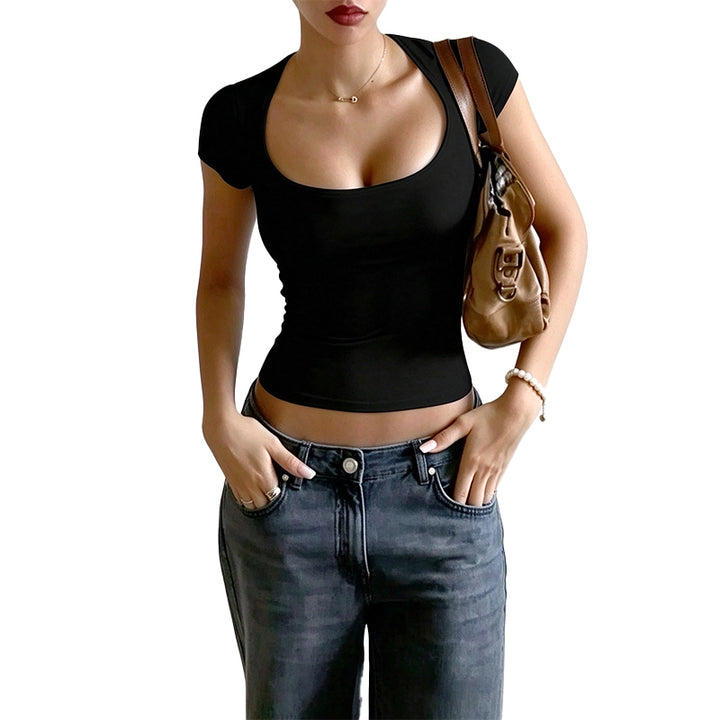 Square Neck Fitted Top