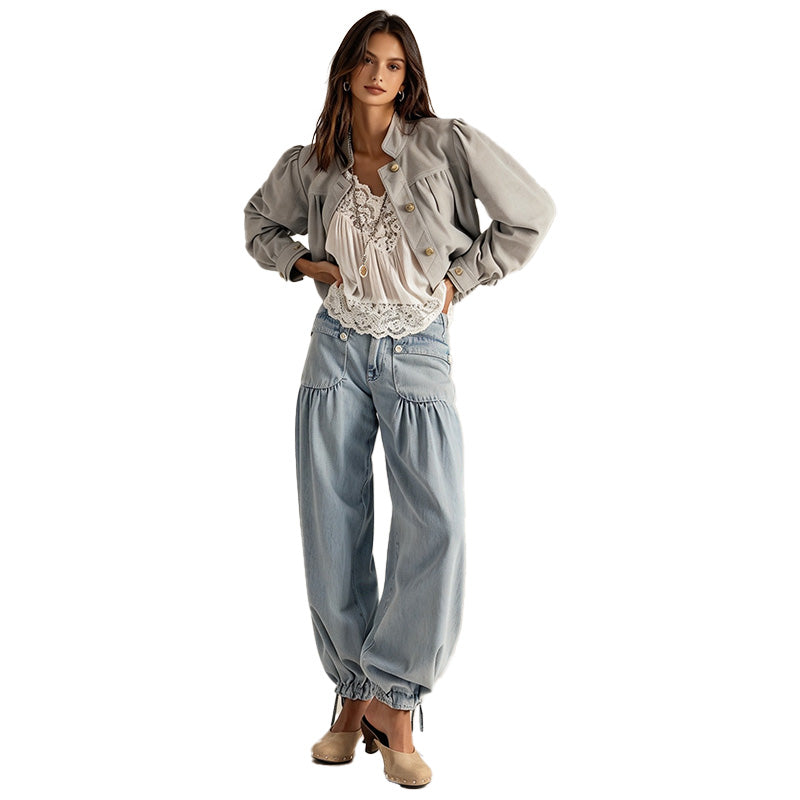 Wide Leg Cargo Jeans