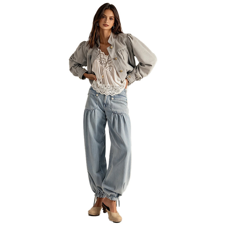 Wide Leg Cargo Jeans