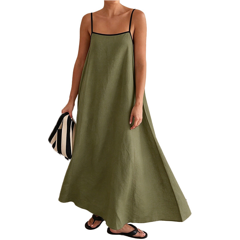 Minimalist Spaghetti Strap Maxi Dress