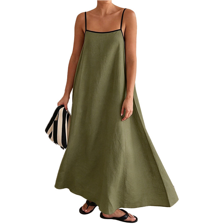 Minimalist Spaghetti Strap Maxi Dress