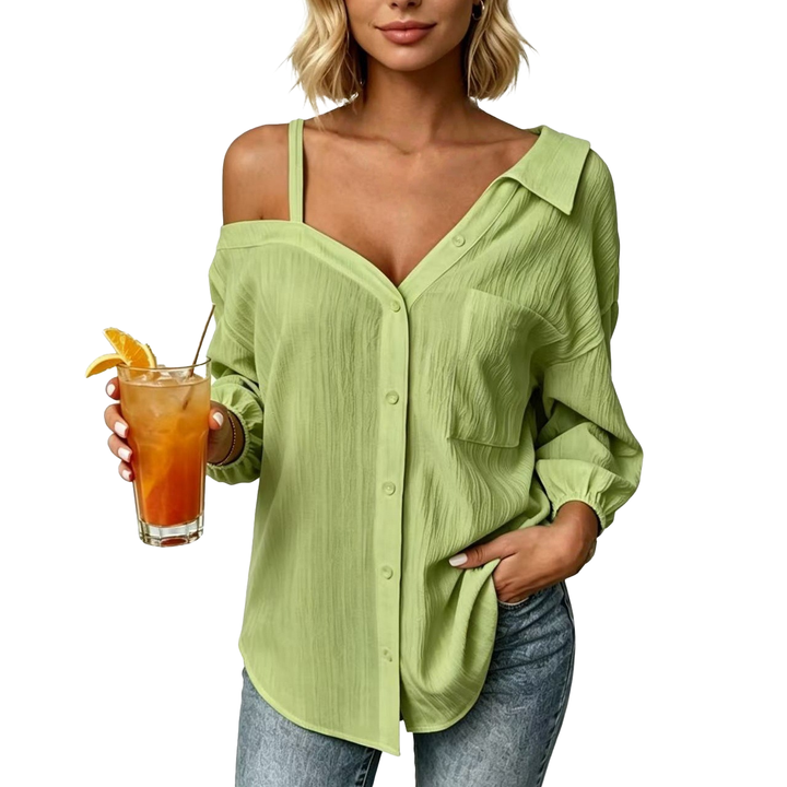 Relaxed One Shoulder Blouse
