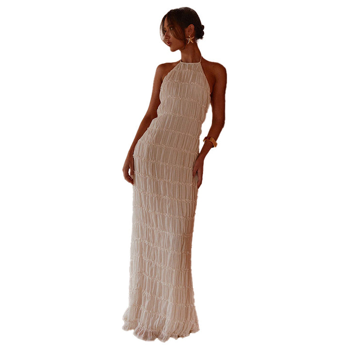 Elegant Halter Neck Evening Dress