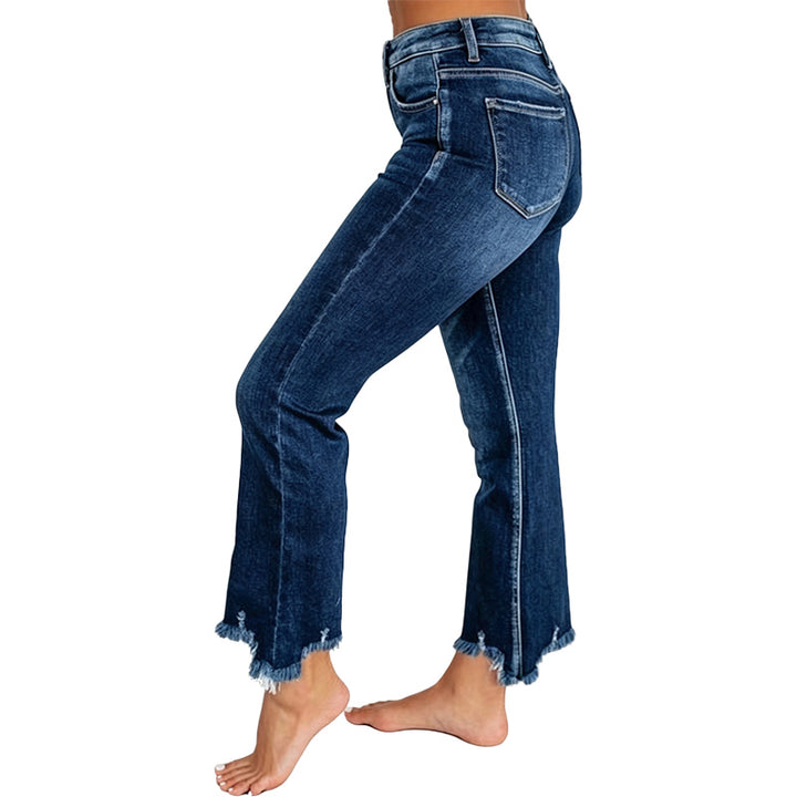 Cropped Straight Leg Jeans