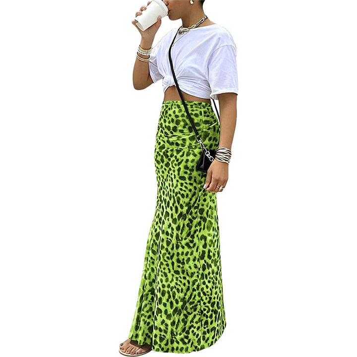 Relaxed Leopard Print Skirt