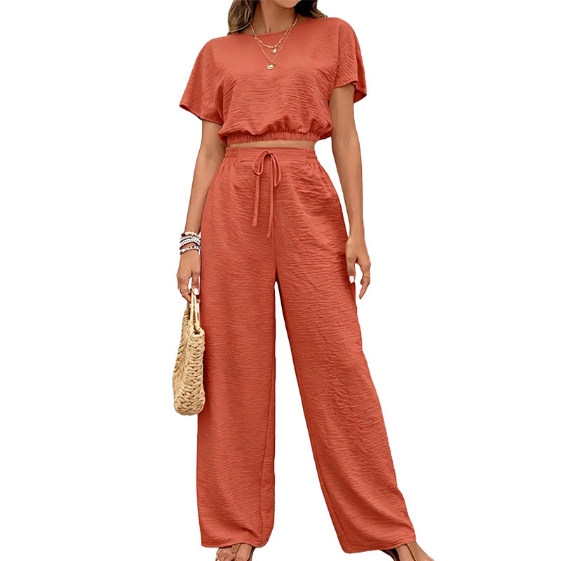 Relaxed Wide Leg Lounge Set