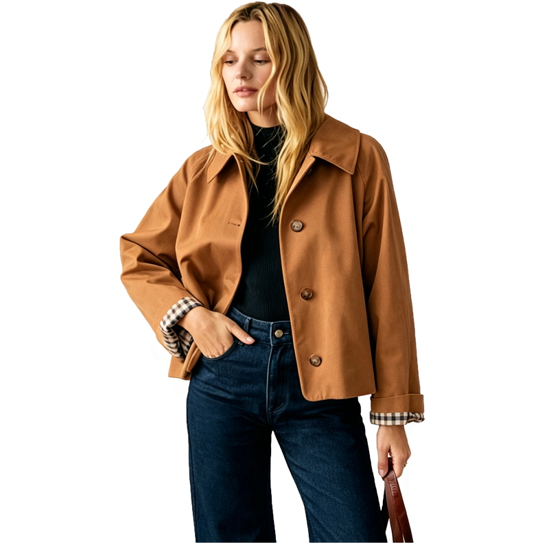 Classic Collared Short Jacket