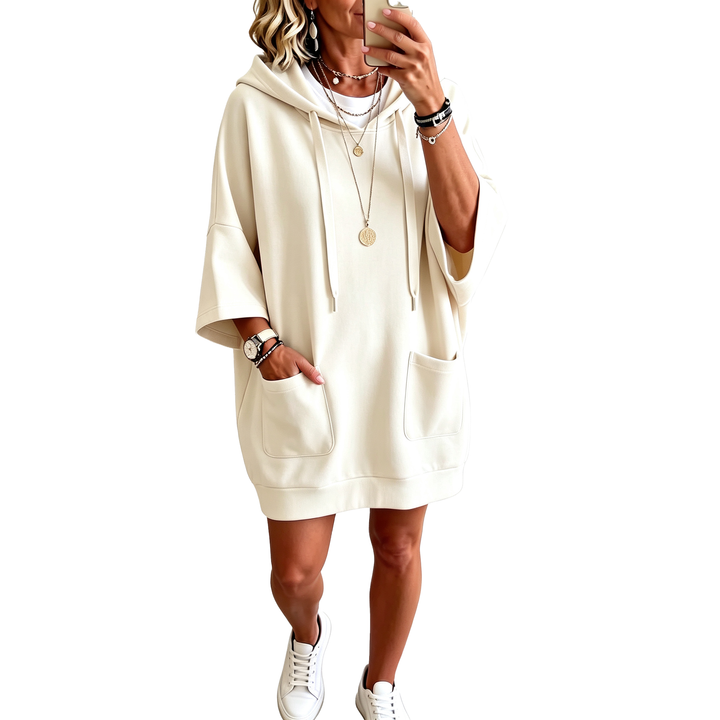 Relaxed Pocket Hooded Sweatshirt