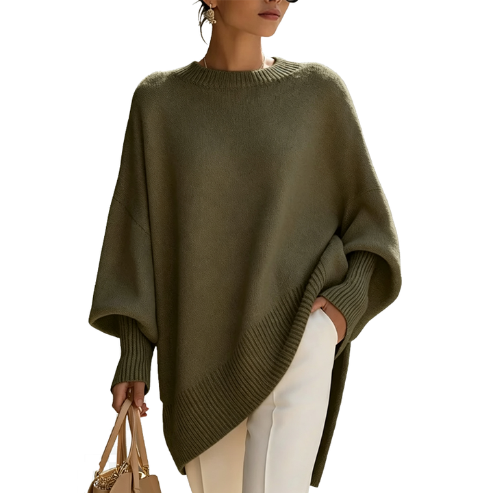 Oversized Knit Poncho Sweater