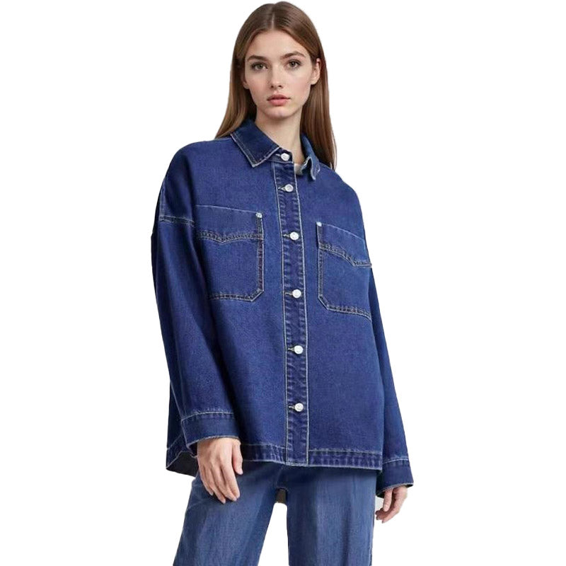 Relaxed Denim Shirt Jacket