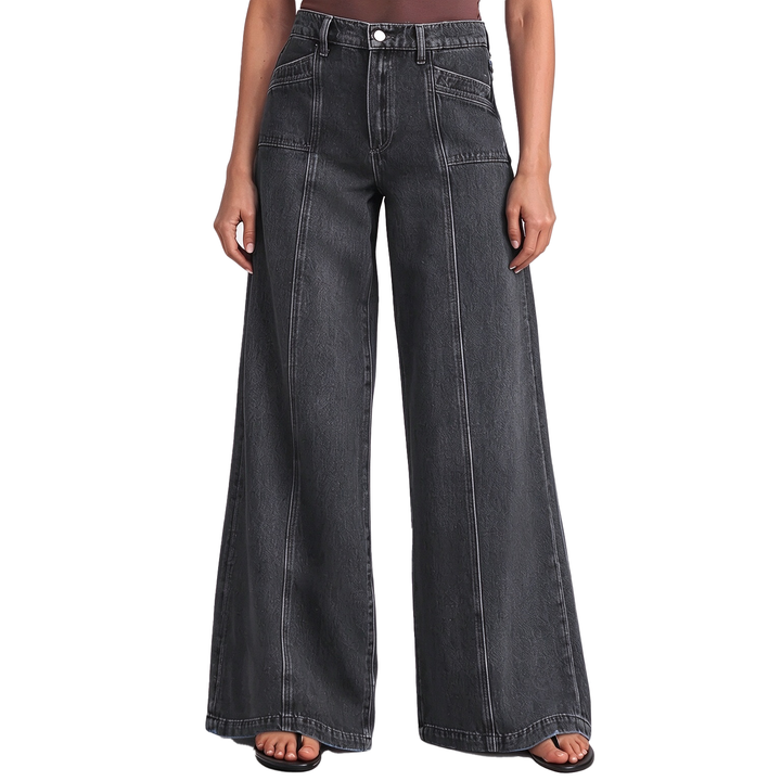 High-Waisted Wide-Leg Jeans