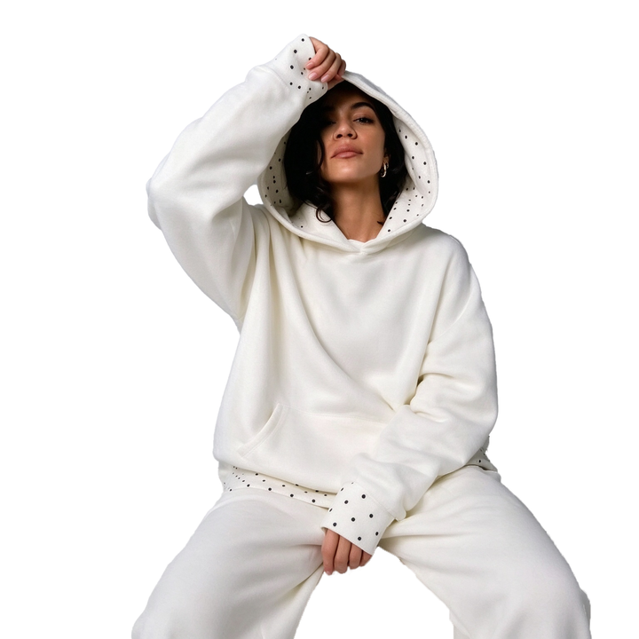 Women's Polka Dot Hoodie Set