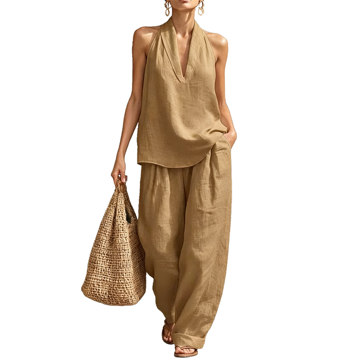 Effortless Halter Two-Piece Set