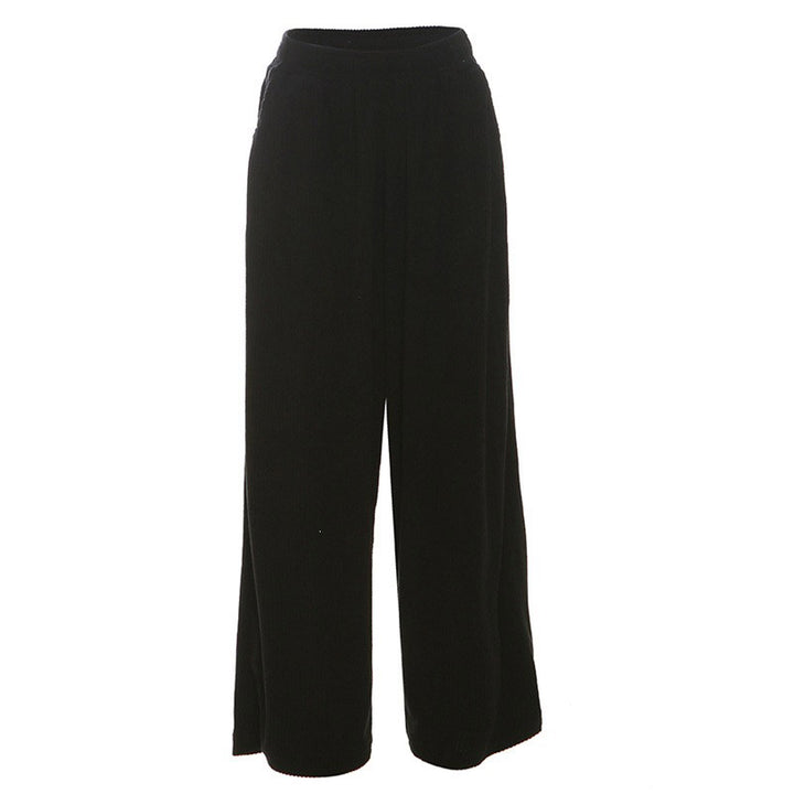 Relaxed Corduroy Wide Leg Pants