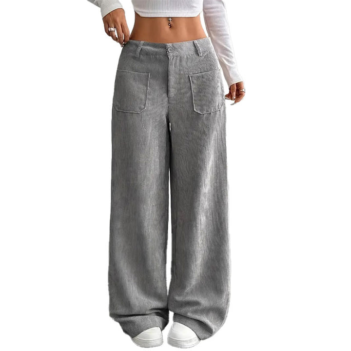 Corduroy Wide Leg Pants