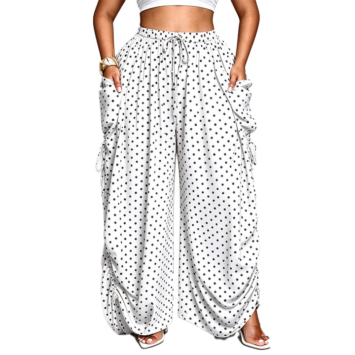 Leopard Print High-Waisted Wide-Leg Pants