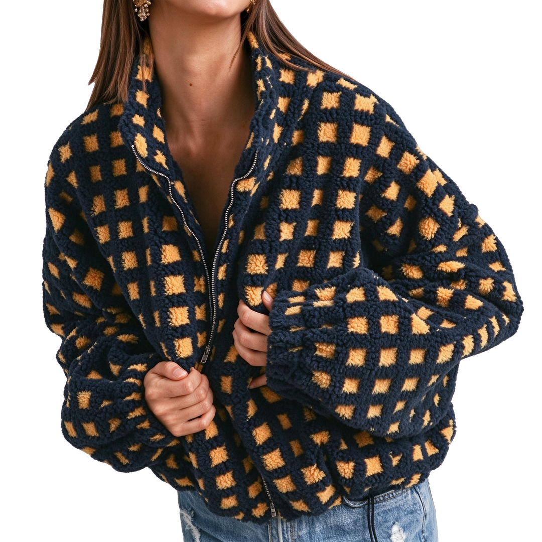 Oversized Sherpa Fleece Jacket
