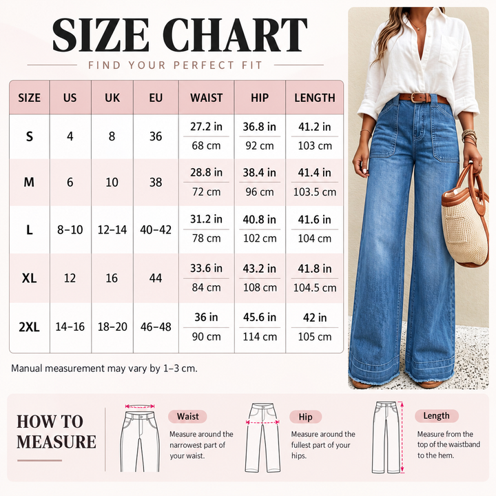 High Rise Wide Leg Jeans