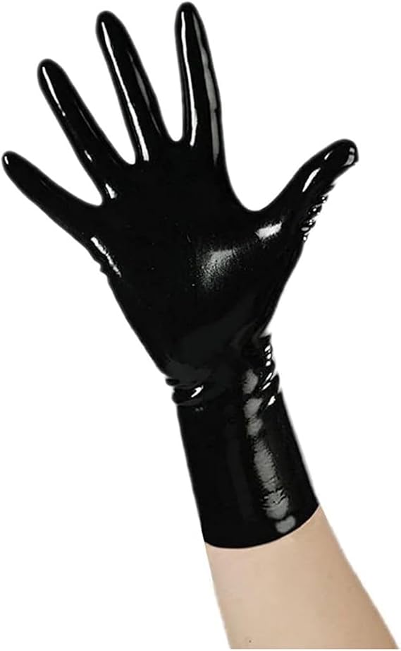 Short Black Gloves