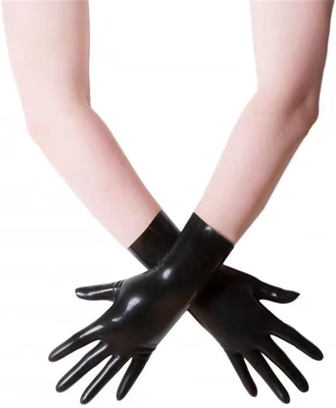 Short Black Gloves