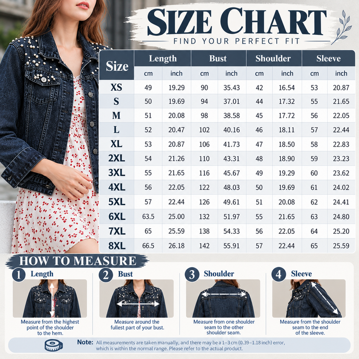 Pearl Studded Denim Jacket