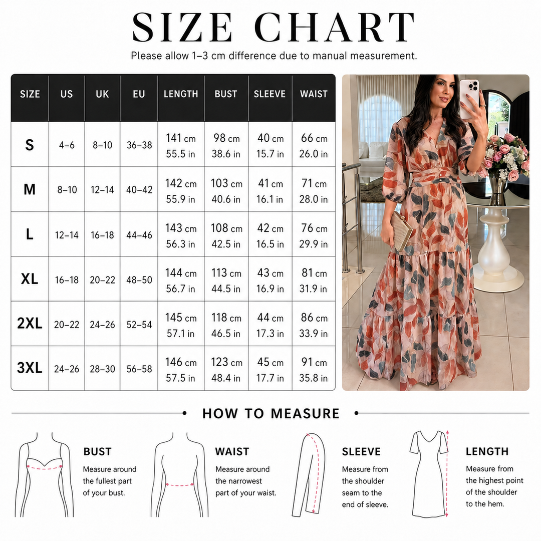 Printed Wrap Maxi Dress