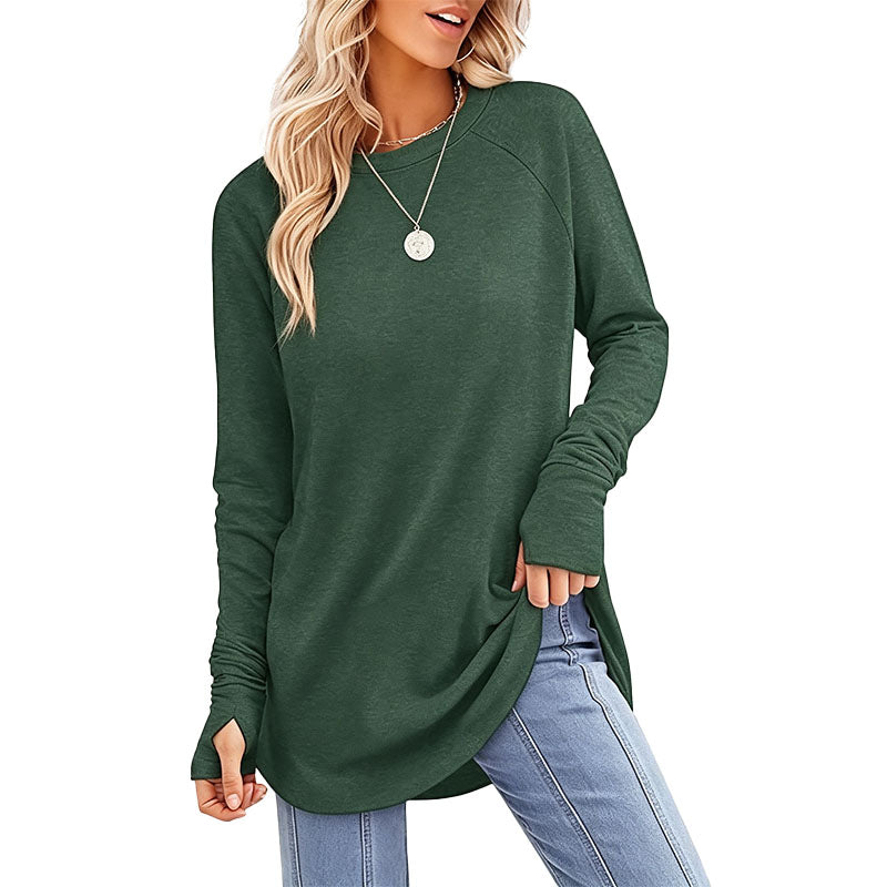 Longline Raglan Sleeve Tunic