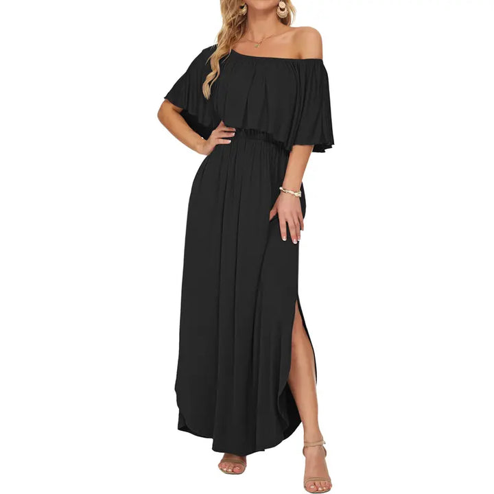 Floral Off Shoulder Maxi Dress