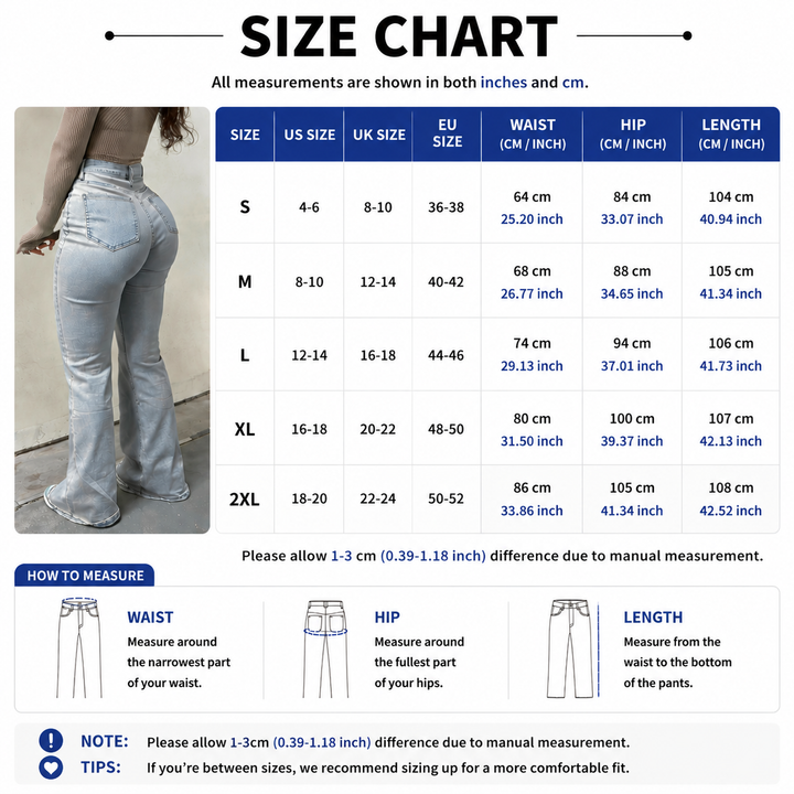 High Waist Flare Leg Jeans
