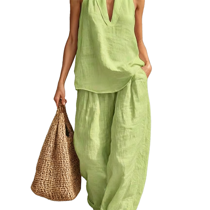 Effortless Halter Two-Piece Set