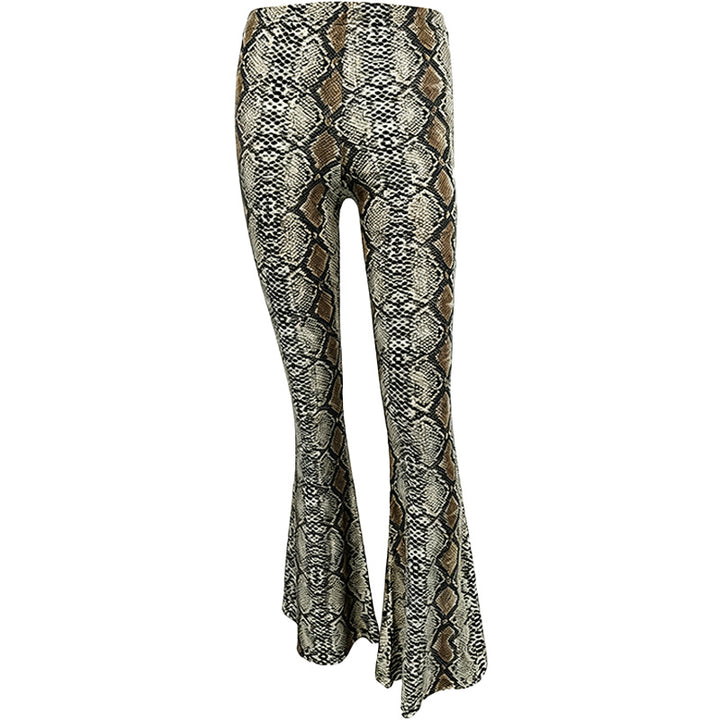 Leopard Print Flare Pants