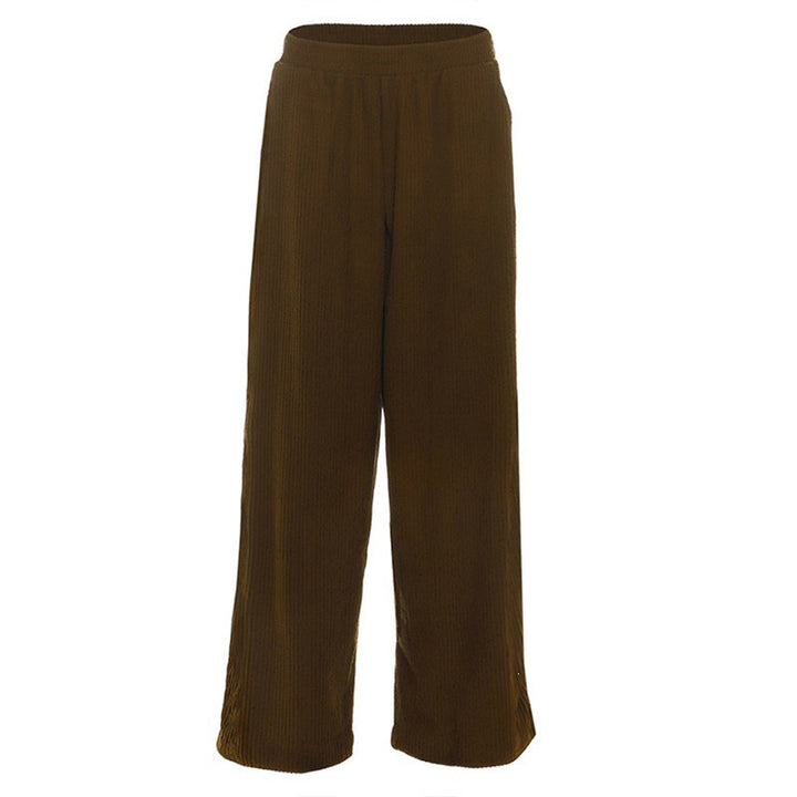 Relaxed Corduroy Wide Leg Pants