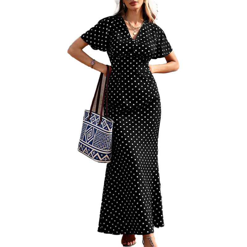 Polka Dot Maxi Dress