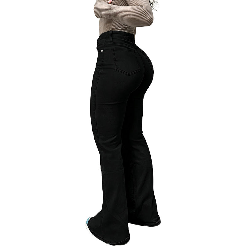 High Waist Flare Leg Jeans
