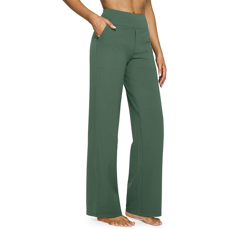 High Waist Wide Leg Dress Pants