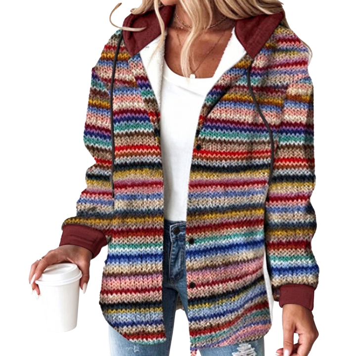 Plaid Hooded Button-Up Shacket