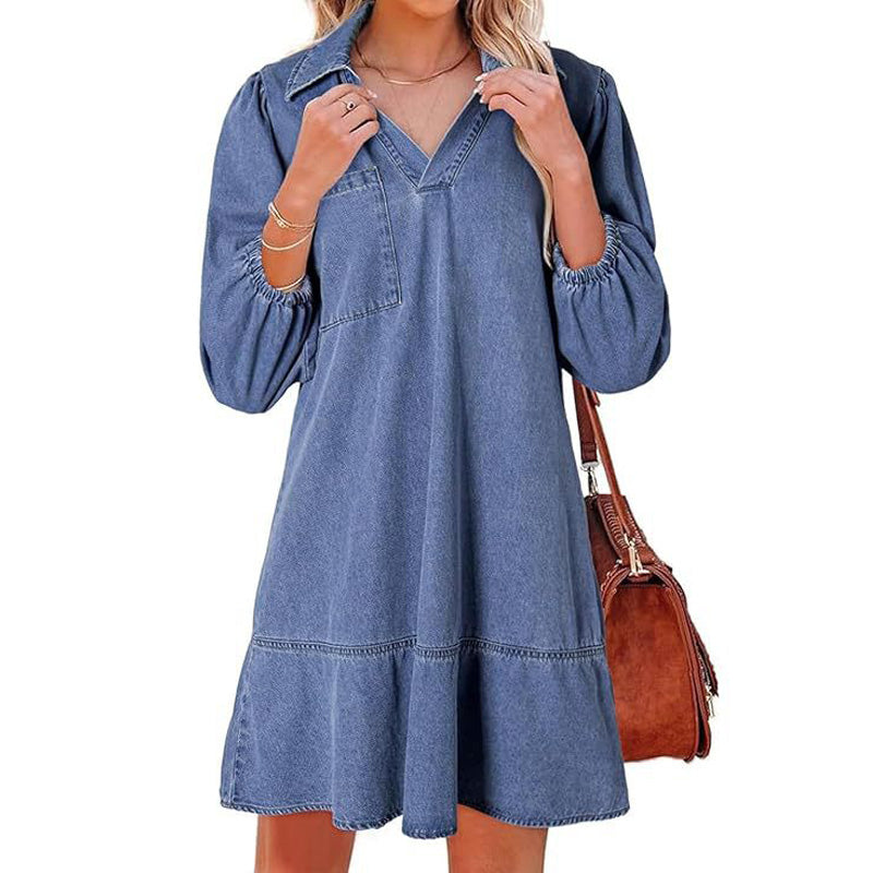 Relaxed Denim Mini Dress