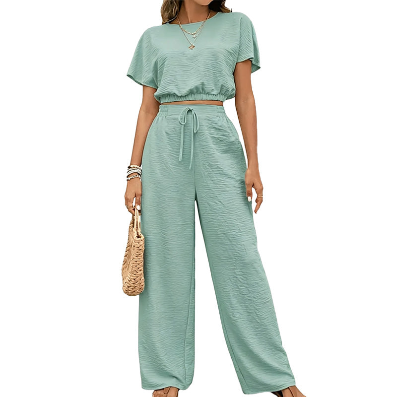 Relaxed Wide Leg Lounge Set