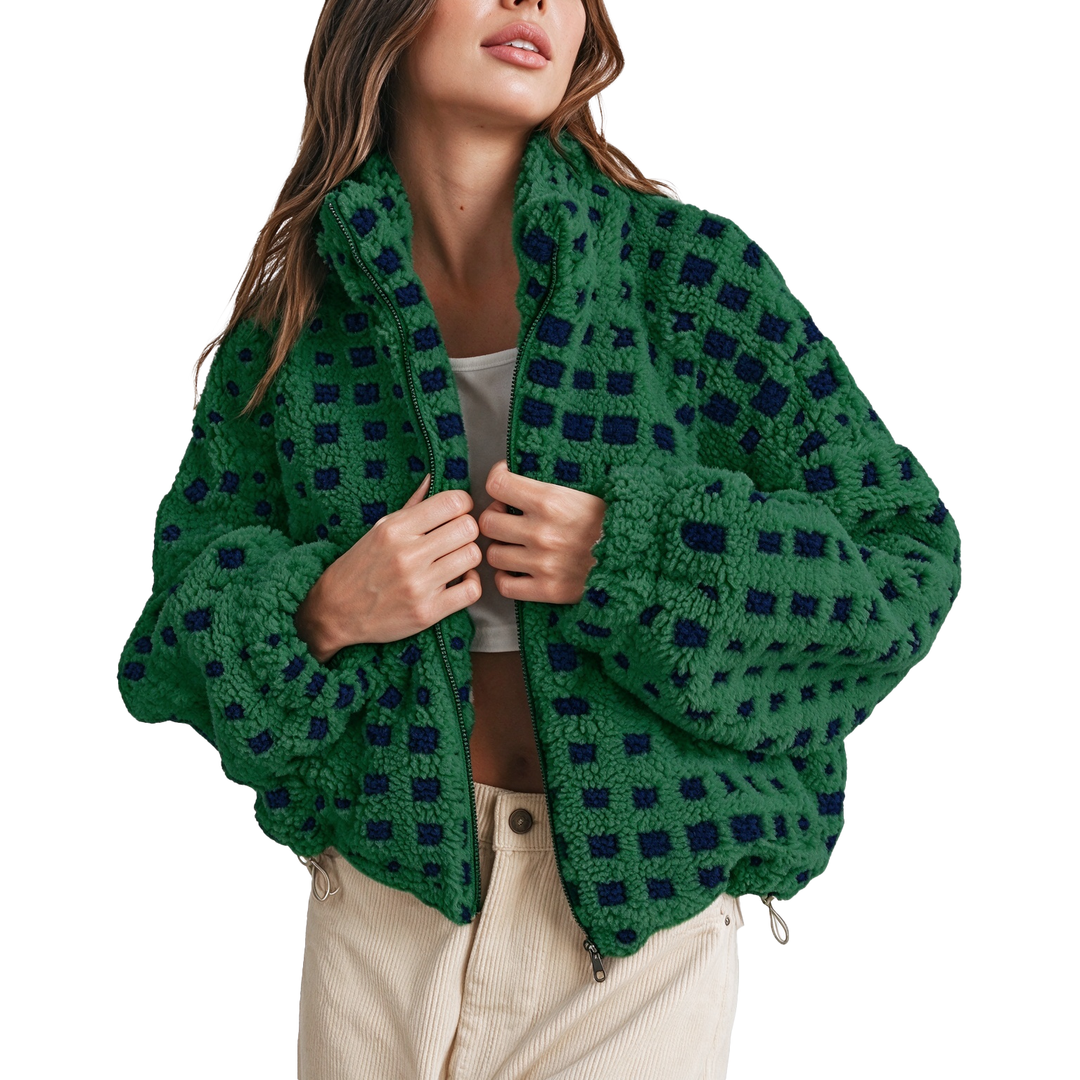 Oversized Sherpa Fleece Jacket