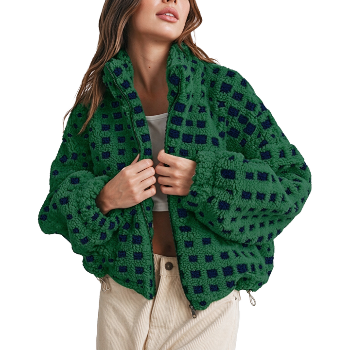 Oversized Sherpa Fleece Jacket