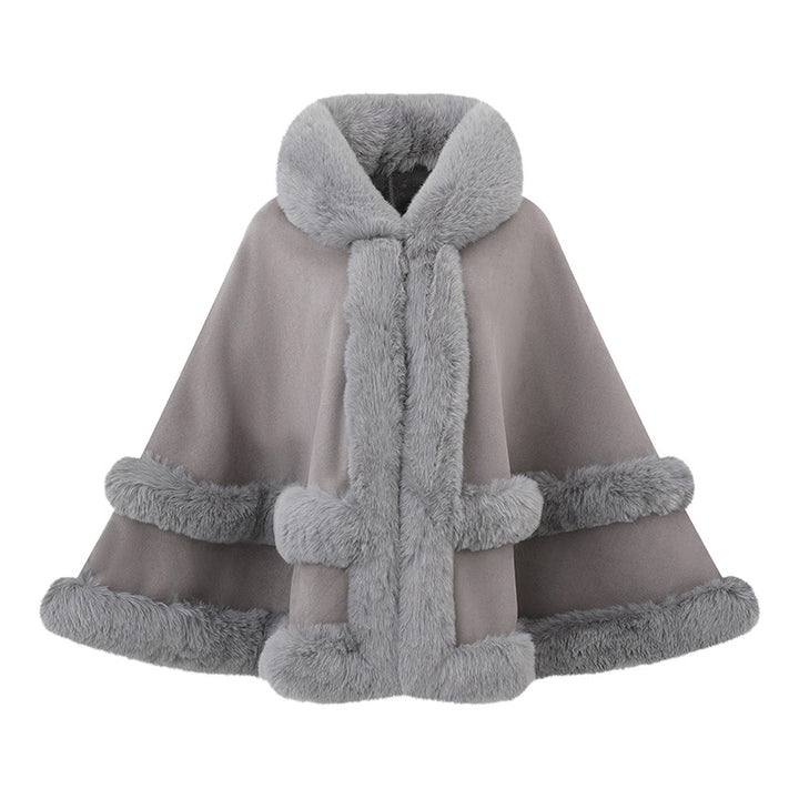 Elegant Winter Poncho Cape