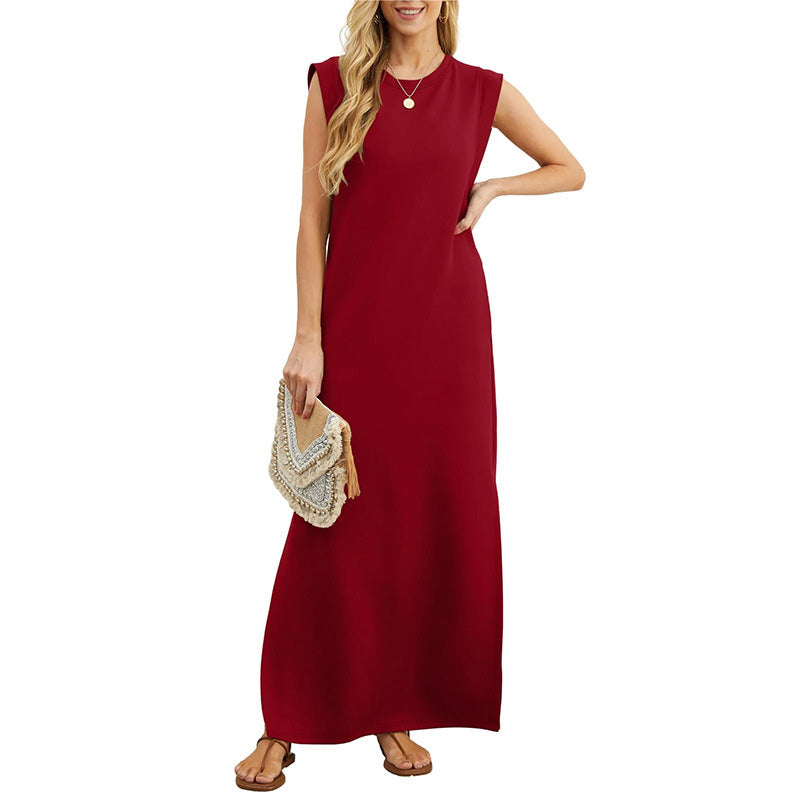Sleeveless Pocket Maxi Dress