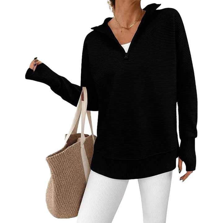 Long Sleeve Ribbed Lounge Sweater